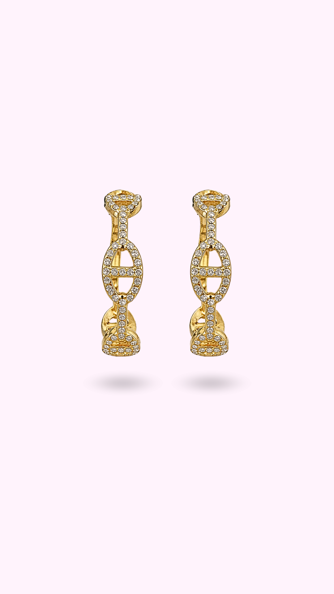 BOUCLES INES STRASS